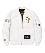 The View 2026 Sunny Hostin NBA Finals White Varsity Jacket