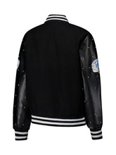 Detroit Lions Black Sparkle Varsity Jacket