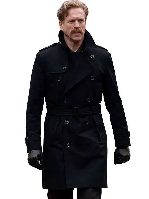 The Runner 2026 black cotton coat with lapel collar