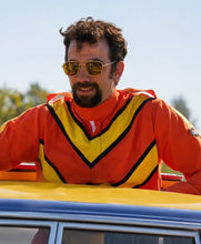 Multi-color parachute jacket from The Stunt Driver 2026