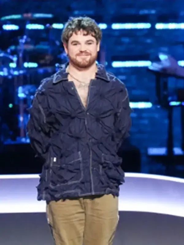 The Voice S27 Conor James Blue Spikey Jacket