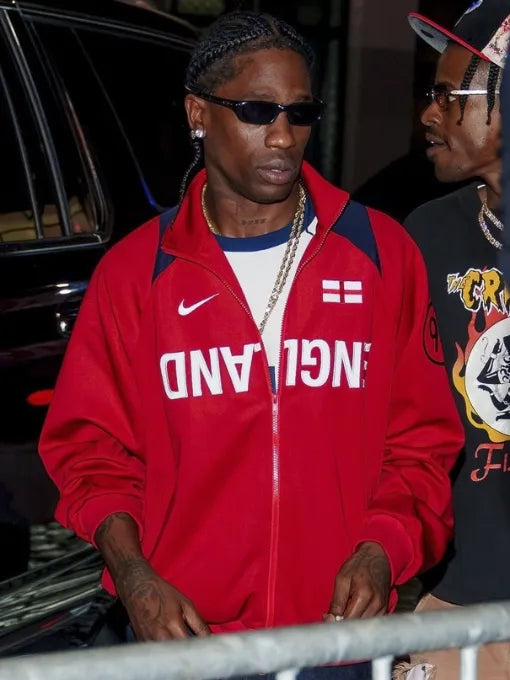 Travis Scott Raising Cane's Party 2026 Track Jacket lifestyle look