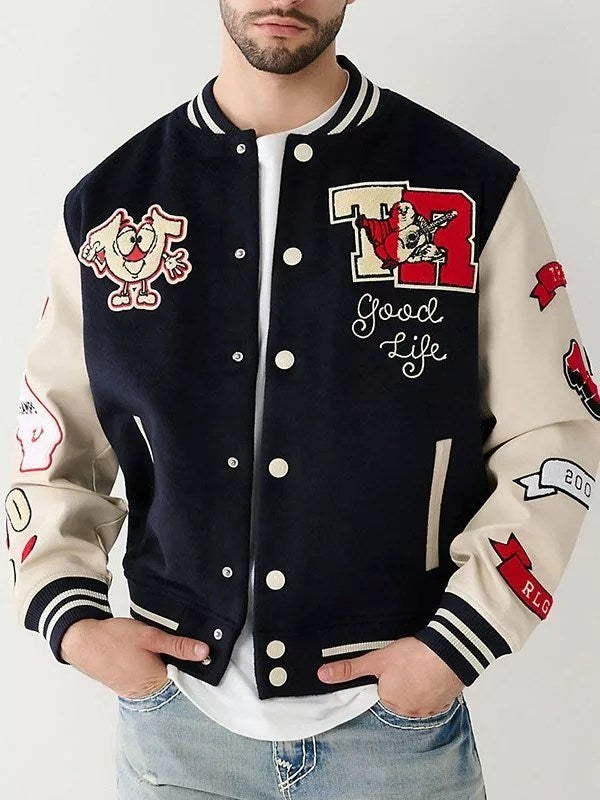 True Religion Letterman Jacket