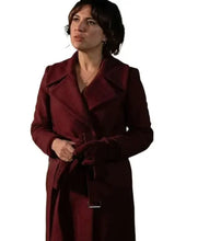 Trying S03 Nikki Newman Wool Trench Coat