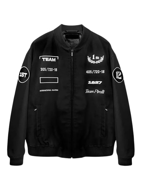 Bianca Bustamante Team Pirelli Black Bomber Jacket