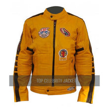 Kill Bill Men's Women's Uma Yellow Bride Motorcycle Biker Unisex Leather Jacket