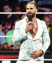 eth Rollins Monday Night RAW mint green blazer