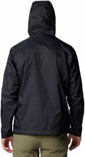 Outdoor black rain jacket by Columbia