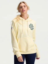 Women's beige Packers pullover fleece hoodie
