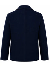 Mark Ruffalo The Adam Project Louis Reed Blue Wool Jacket