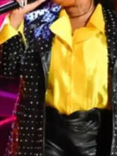 The Voice S28 Yoshihanna Embellished Leather Blazer