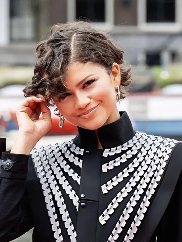 Zendaya Black Napoleon Jacket