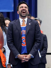 Zohran Mamdani NY Knicks Victory Parade Blazer