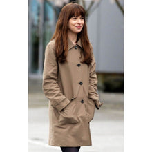 Anastasia Steele Brown Cotton Coat For Women