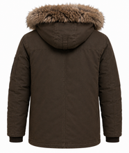 Brad Pitt Heart of the Beast Parka Jacket with fur hood