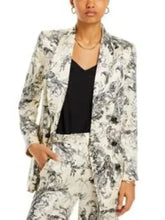 Carey Mulligan Beef White Floral Blazer