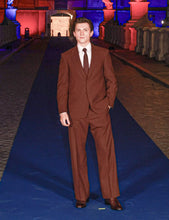 Men's Brown Single-Breasted Formal Suit for business occasions
