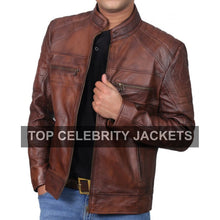 Cafe Racer Vintage Brown Jacket