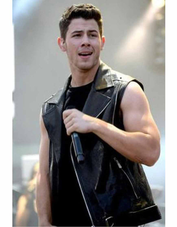 Chaos Walking Nick Jonas Leather Vest