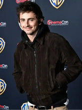 Cinemacon Timothee Chalamet Brown Jacket