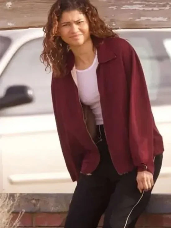 Euphoria S03 Zendaya Red Jacket
