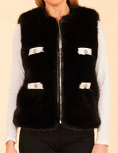 Kat Richardson Beyond The Gates Black Fur Vest