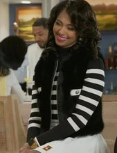 Kat Richardson Beyond The Gates Black Fur Vest