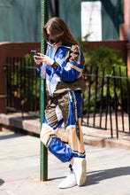 Hailee Steinfeld Versace Blue Tracksuit