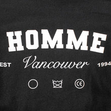 Homme Vancouver Logo Black Varsity Jacket