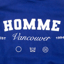 Homme Vancouver Logo Blue/White Varsity Jacket