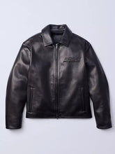 Jung Kook Calvin Klein Black Leather Jacket