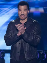 American Idol Lionel Richie Black Leather Jacket