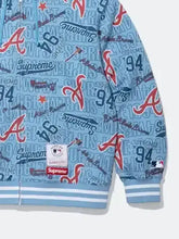 Supreme x Mitchell & Ness Braves Blue Hoodie