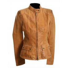 Avengers Scarlett Johanssan Brown Leather Jacket