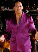 Black Adam Dwayne Johnson Purple Blazer