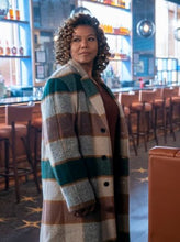 The Equalizer Queen Latifah Checkered Coat
