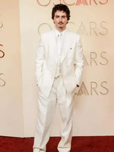 Timothee Chalamet Oscars White Suit